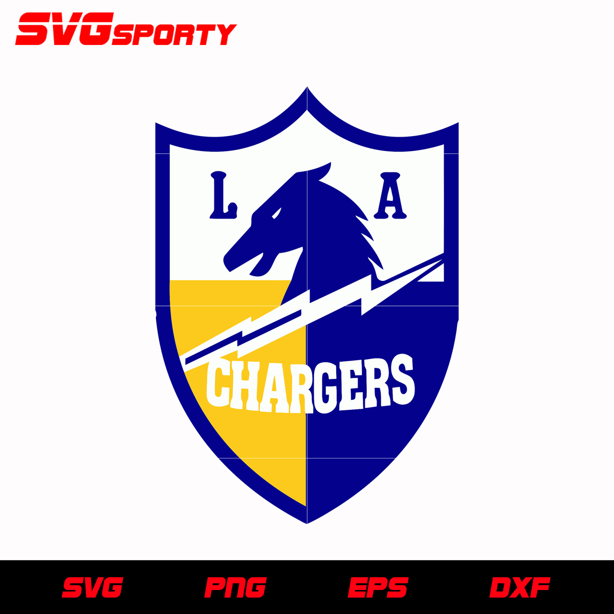 Los Angeles Chargers SVG PNG DXF EPS - free svg files for cricut