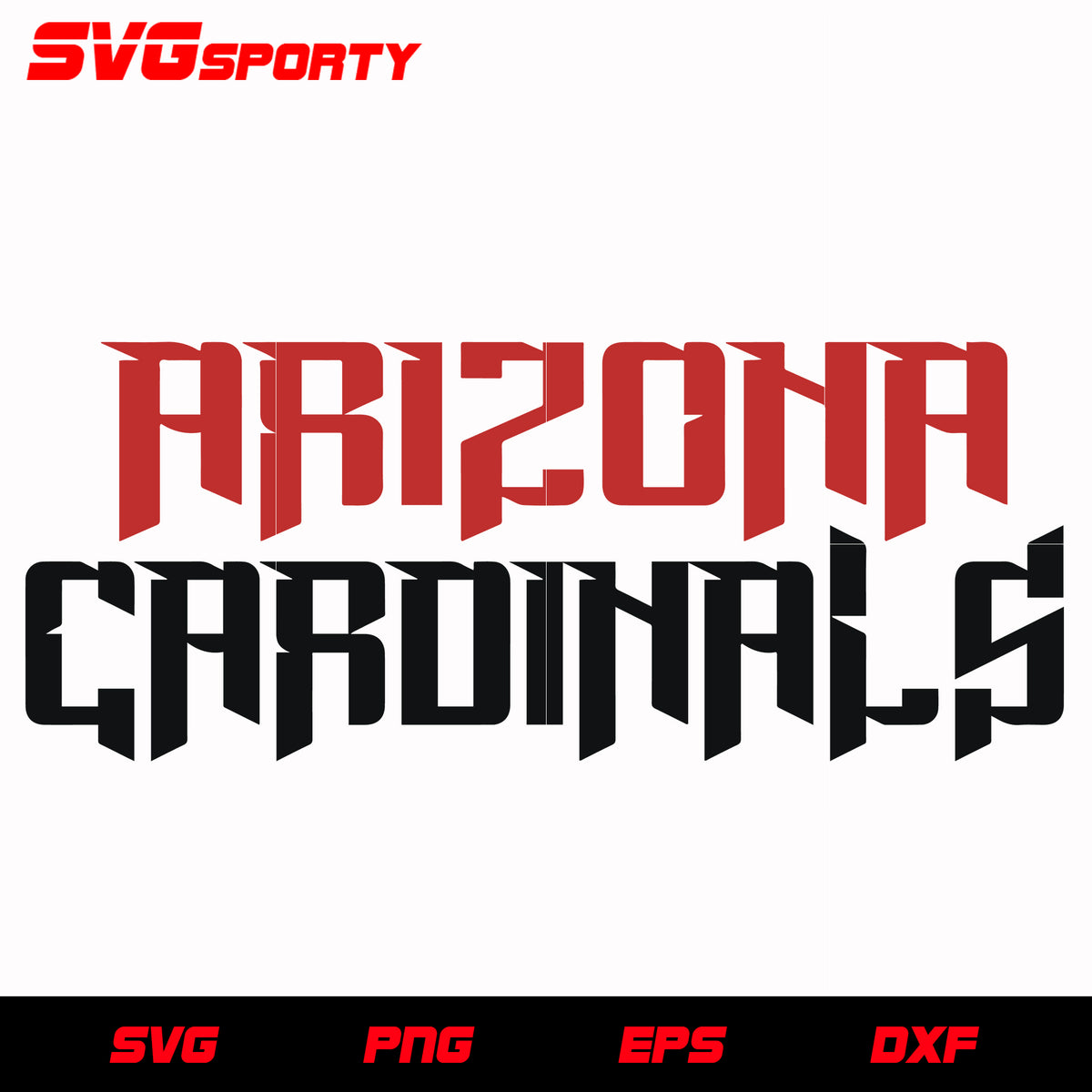 Arizona Cardinals SVG, PDF, PNG, DXF, EPS