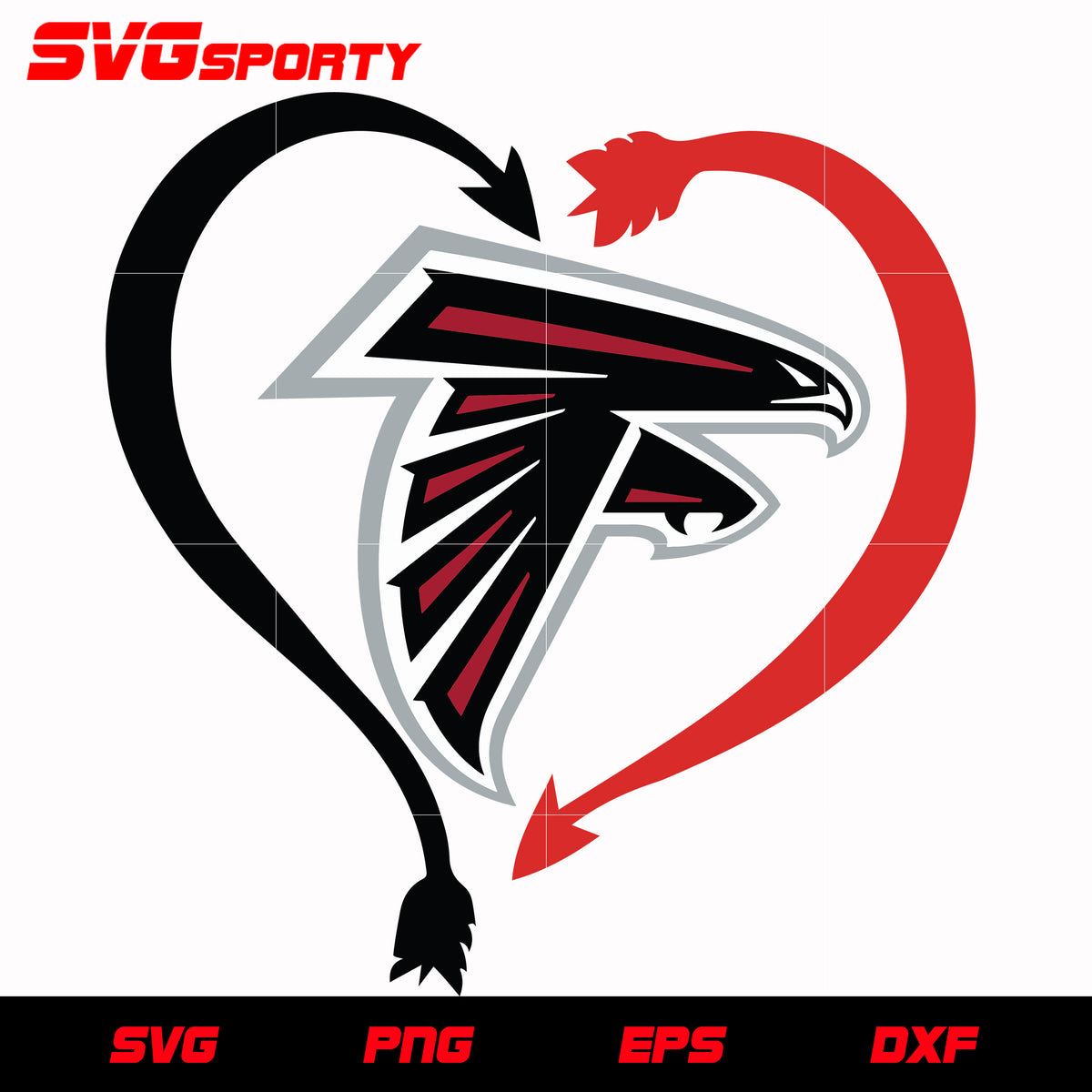 Heart Atlanta Falcons Nfl Logo Shirt