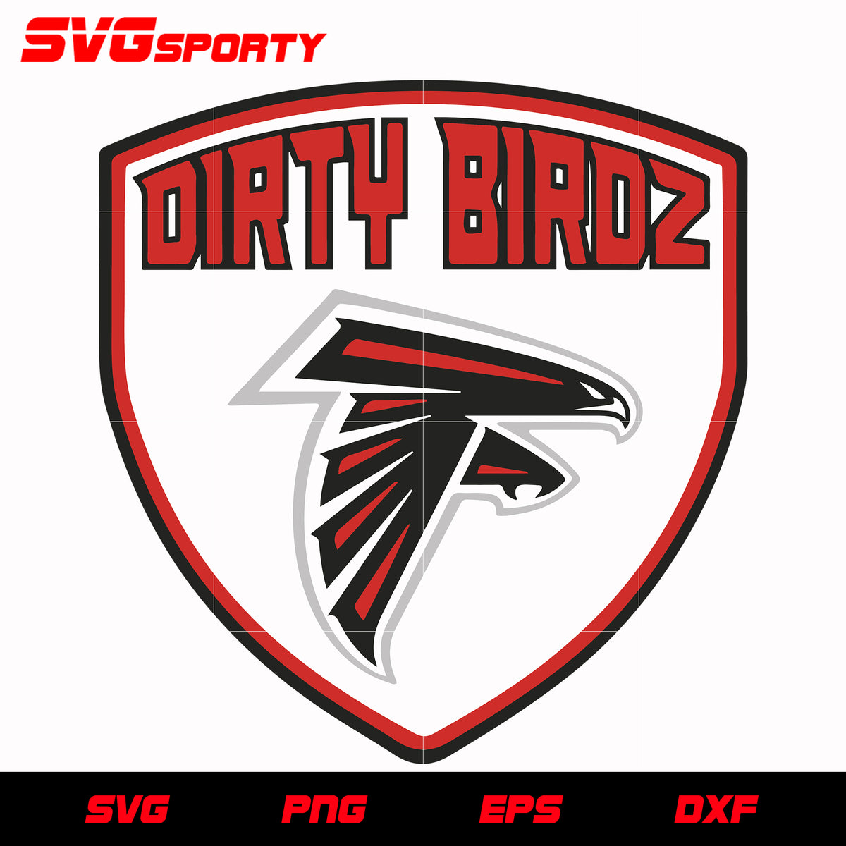 Atlanta Falcons Circle Logo 2 svg, nfl svg, eps, dxf, png, digital fil –  SVG Sporty