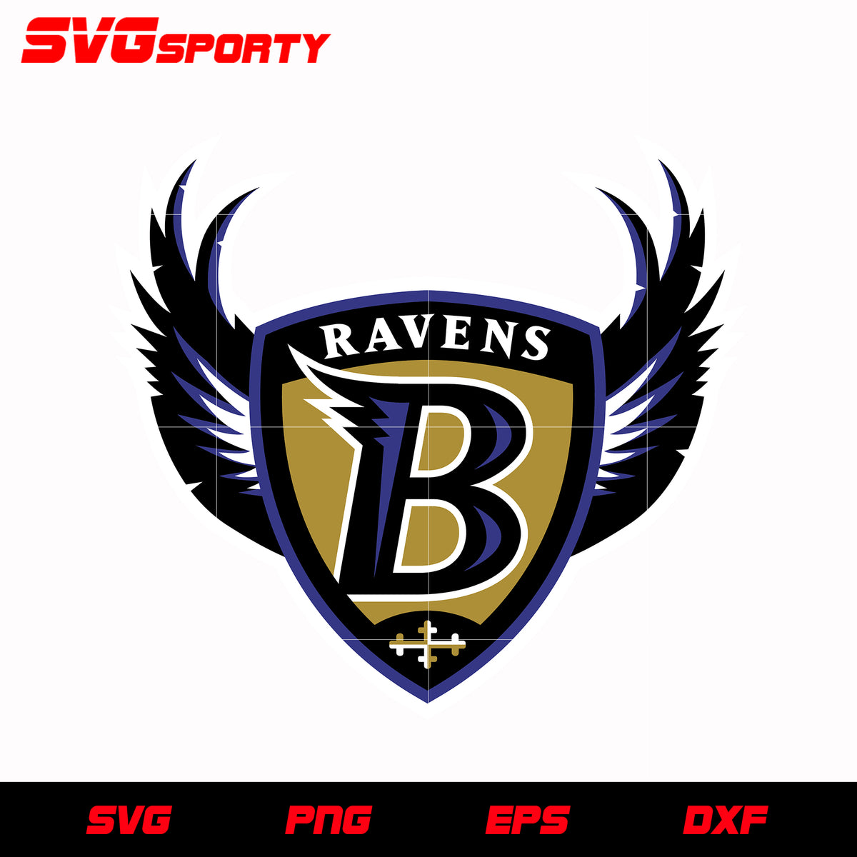 Baltimore Ravens Logo, Baltimore Ravens Heart NFL Svg Dxf Eps Png file –  lasoniansvg