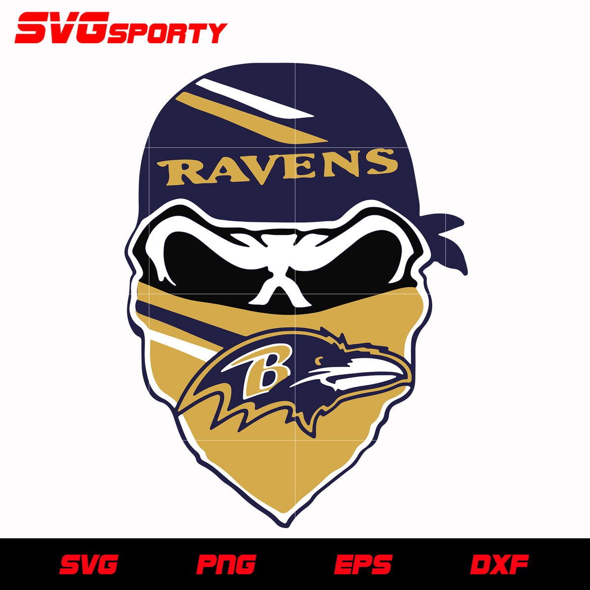 Baltimore Ravens Skull svg, nfl svg, eps, dxf, png, digital file – SVG  Sporty