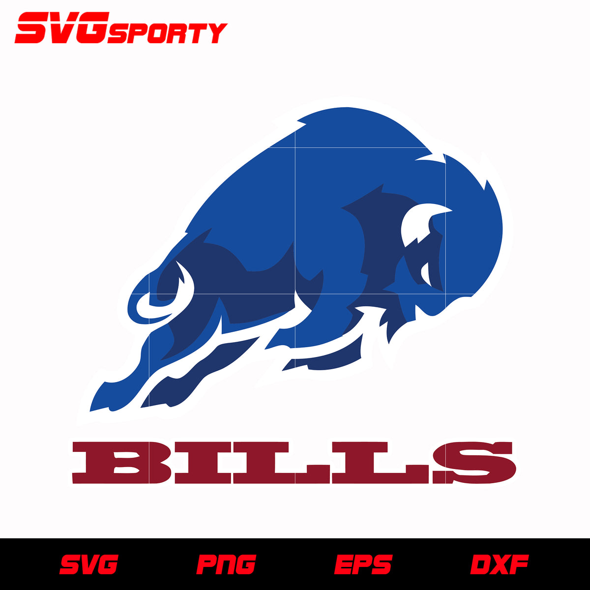 Buffalo Bills Logo 2 svg, nfl svg, eps, dxf, png, digital file – SVG Sporty