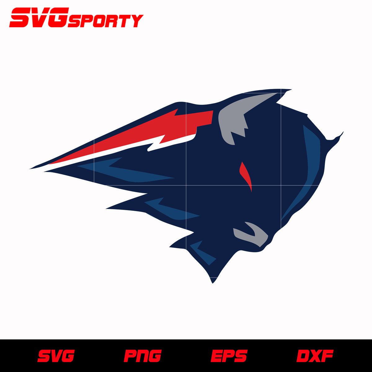 Buffalo Bills logo Digital File (SVG cutting file + pdf+png+dxf)