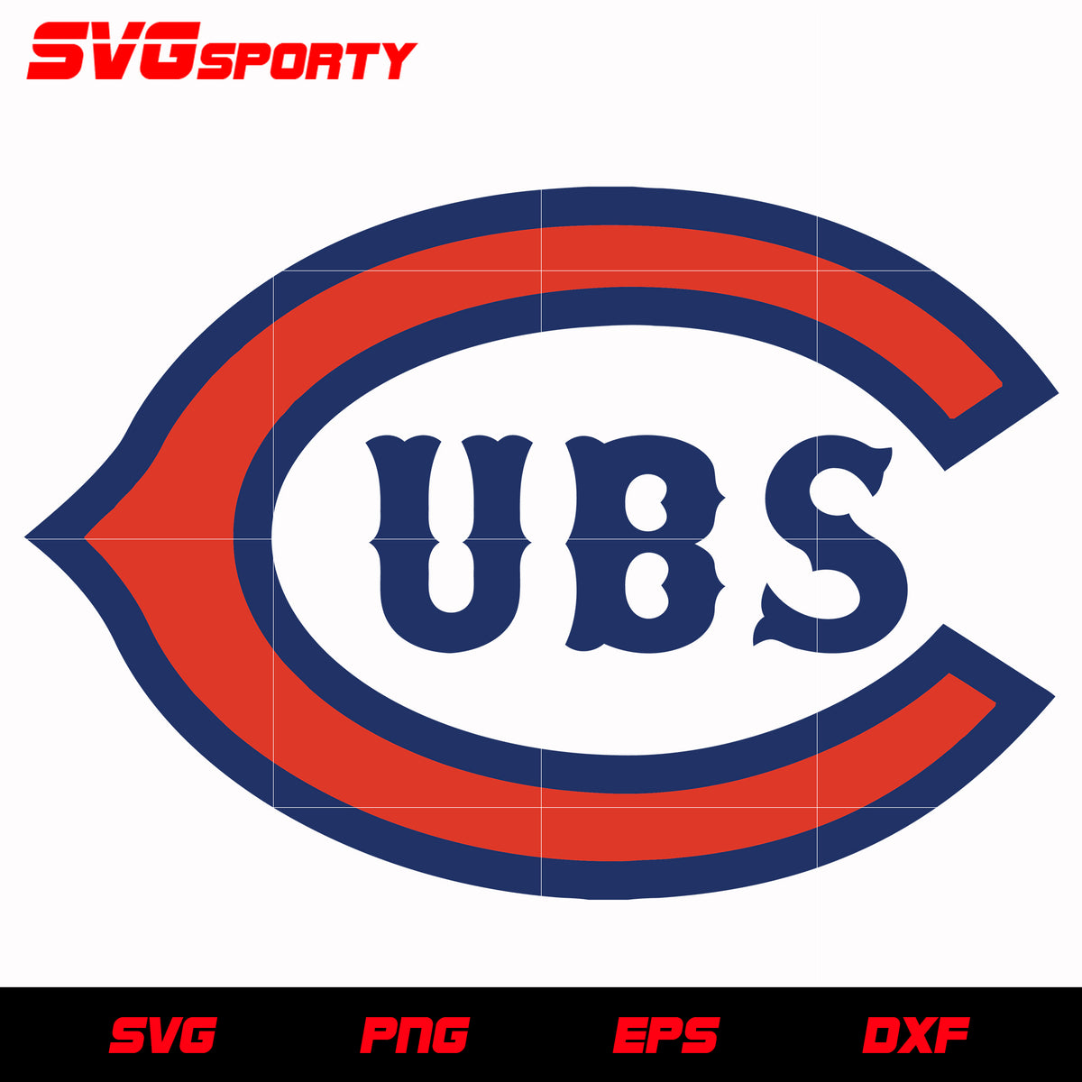 Chicago Cubs C Logo 2 svg, mlb svg, eps, dxf, png, digital file