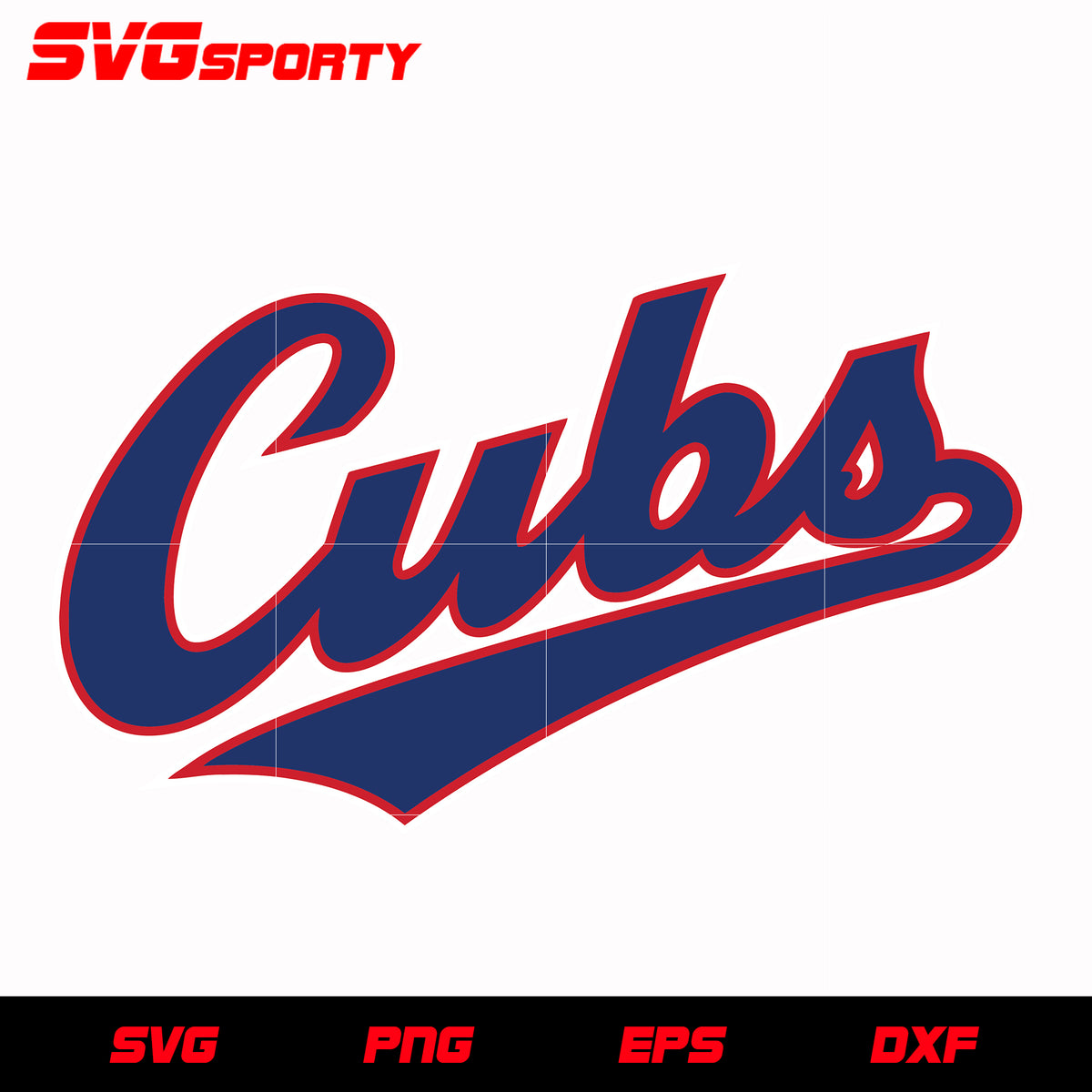 The Chicago Cubs Baseball cut file for cricut silhouette machine