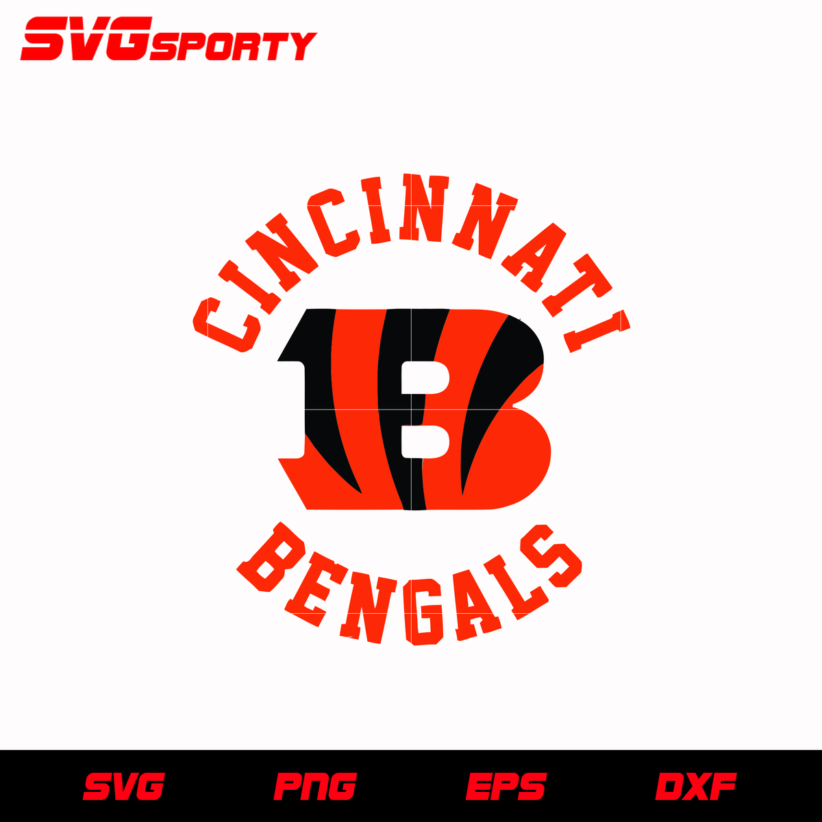 Cincinnati Bengals Football SVG PNG Cut File Cricut Silhouette Cameo  Cutting Software