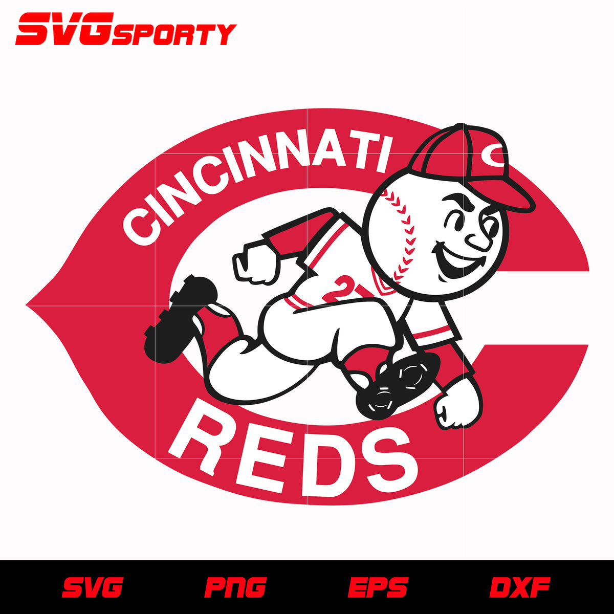 Cincinnati Reds Baseball Logo svg, mlb svg, eps, dxf, png, digital fil – SVG  Sporty