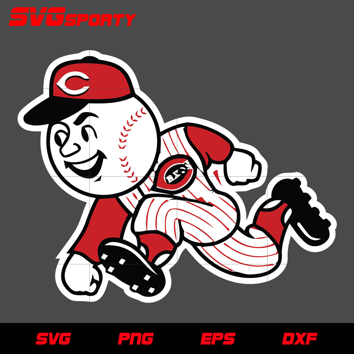 Cincinnati Reds SVG File – Vector Design in, Svg, Eps, Dxf, and Jpeg Format  for Cricut and Silhouette, Digital download – SVG Shop