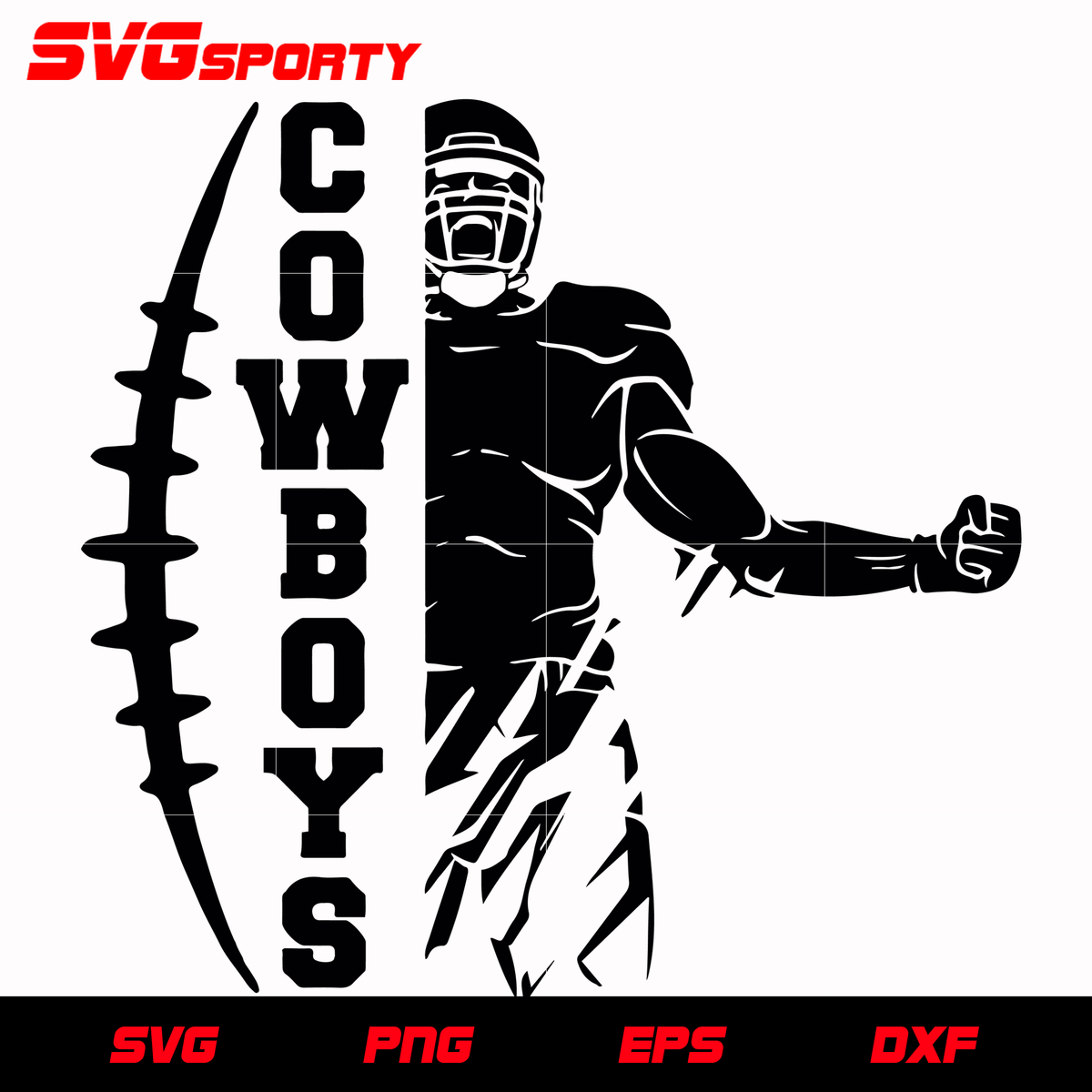 Dallas Cowboys Football Helmet SVG Cut File for Cricut Digital Download