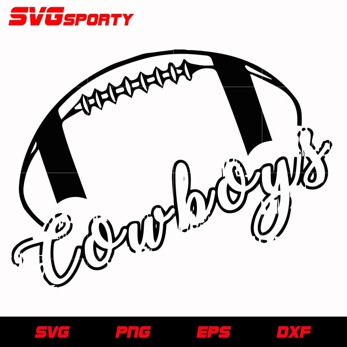 Dallas Cowboys Ball SVG, NFL svg, eps, dxf, png, digital file – SVG Sporty