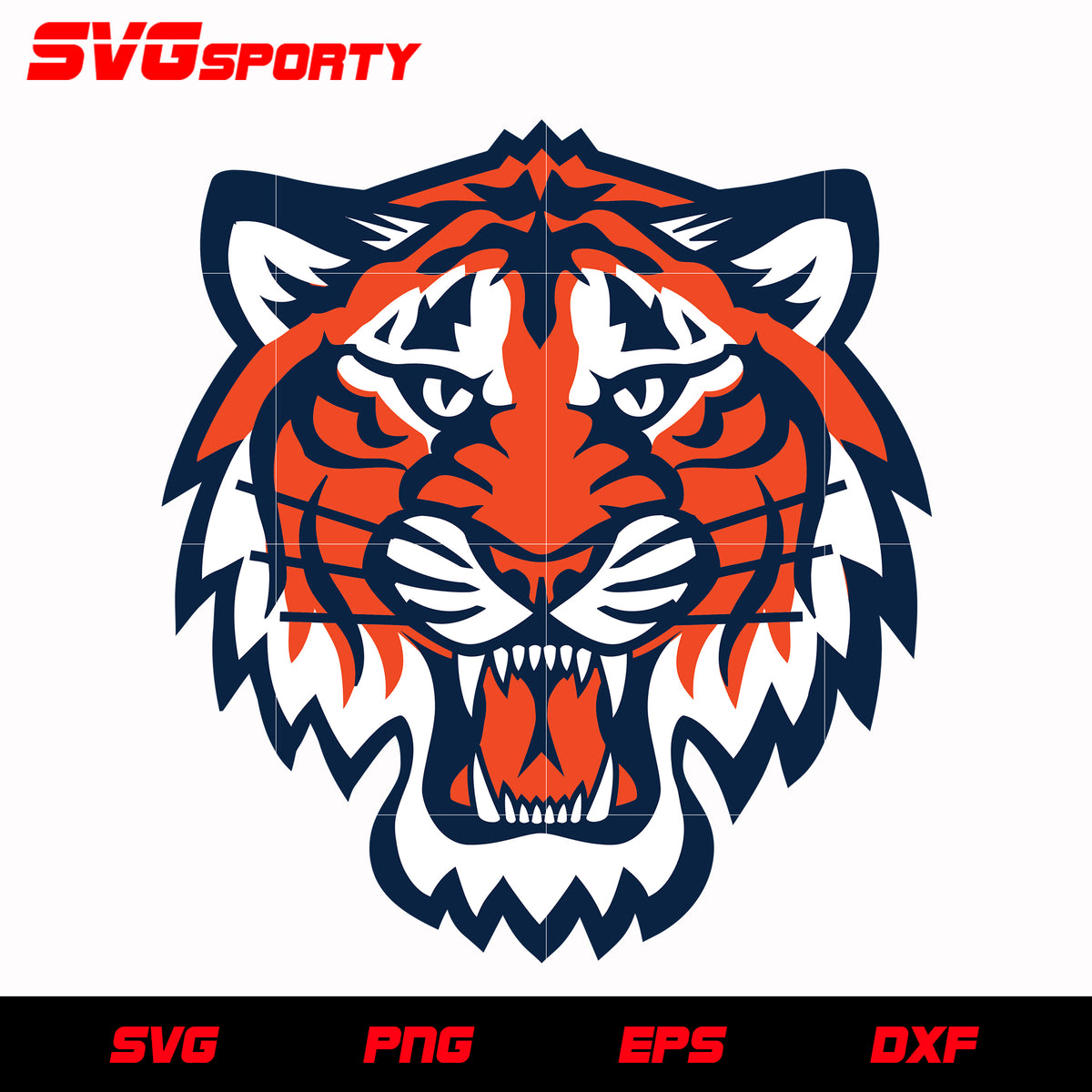 Detroit Tigers Mascot Logo svg, mlb svg, eps, dxf, png, digital