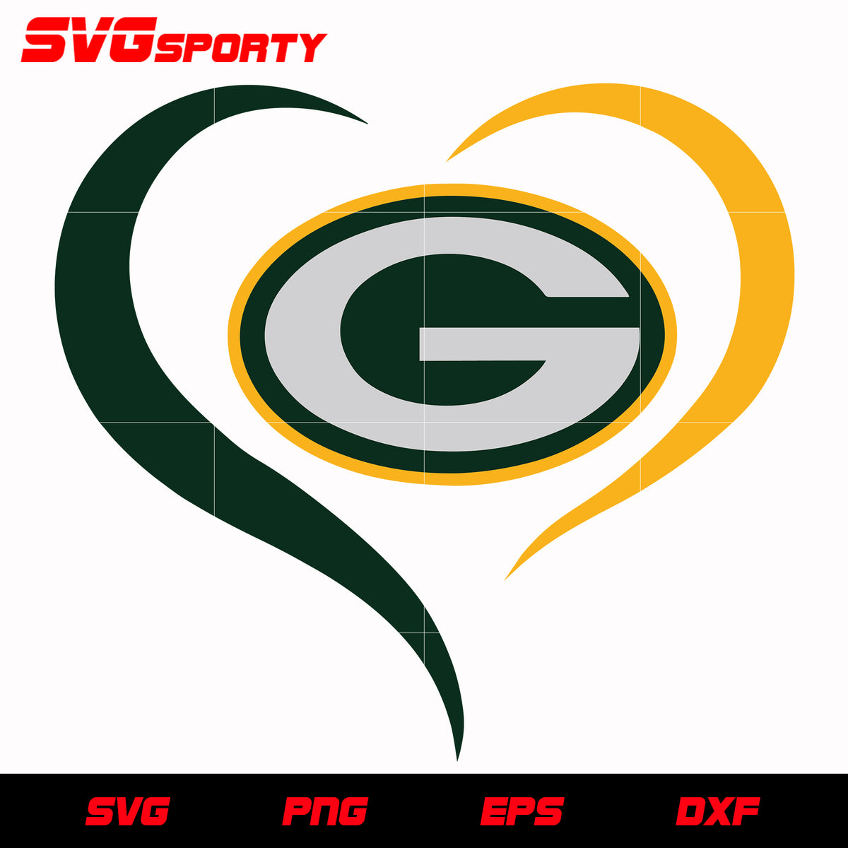 Green Bay Packers Primary Logo svg, nfl svg, eps, dxf, png, digital fi –  SVG Sporty