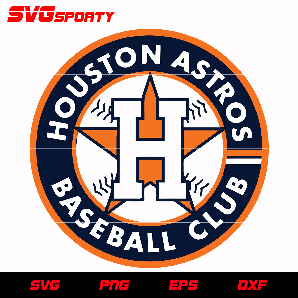 Houston Astros SVG Files, Cricut, Silhouette Studio, Digital Cut