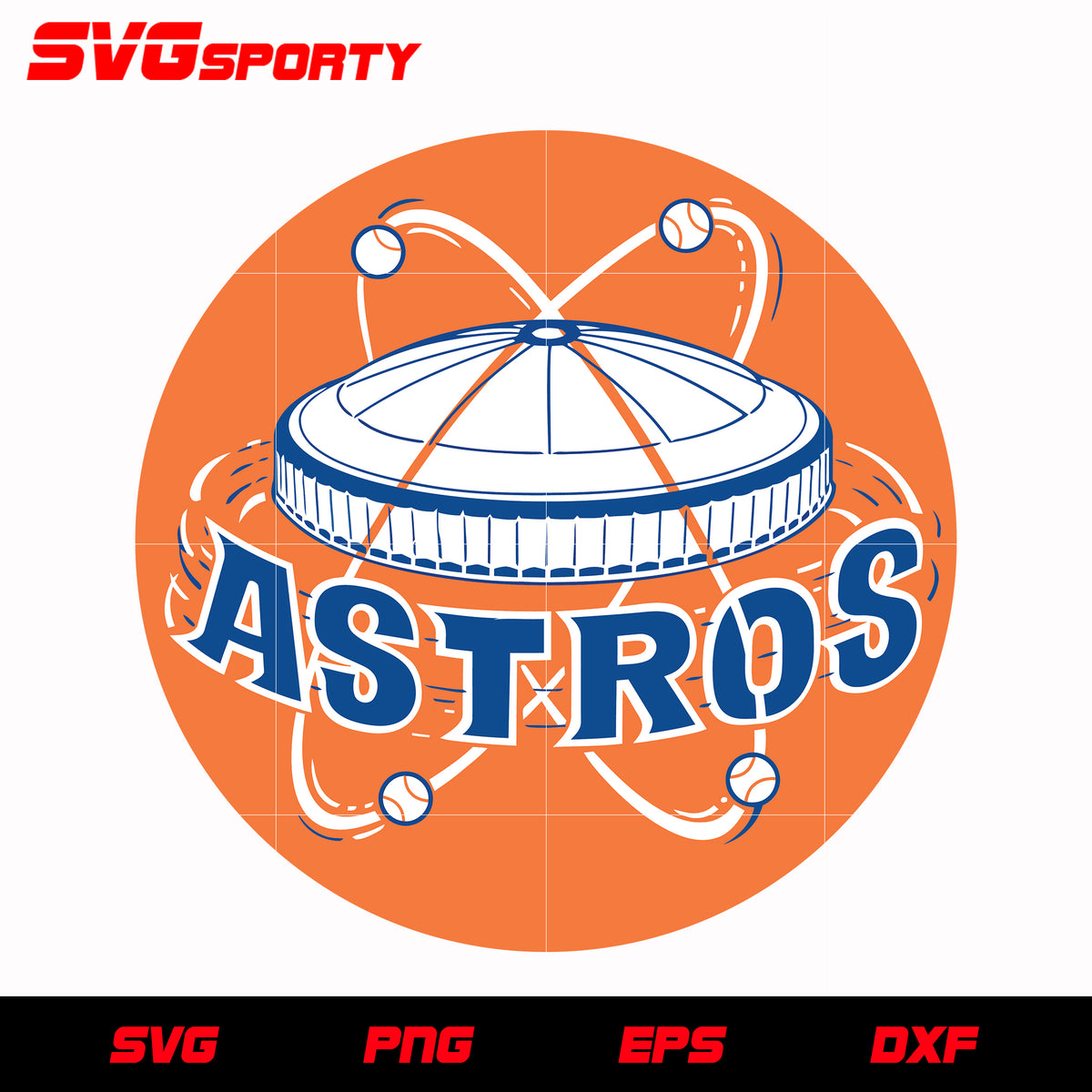 Houston Astros Baseball svg, mlb svg, eps, dxf, png, digital file for – SVG  Sporty