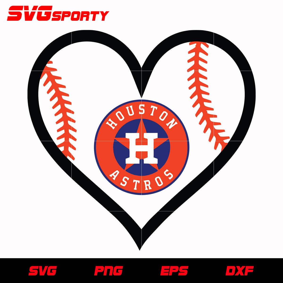 Houston Astros Heart svg, mlb svg, eps, dxf, png, digital file for cut – SVG  Sporty