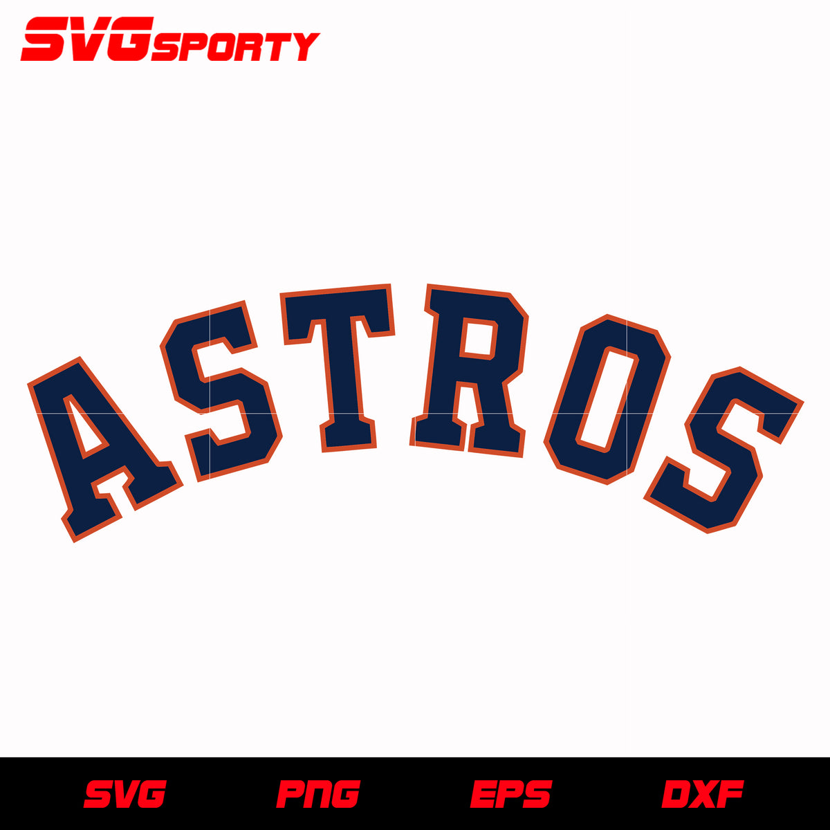 Houston Astros SVG PNG Cricut Silhouette