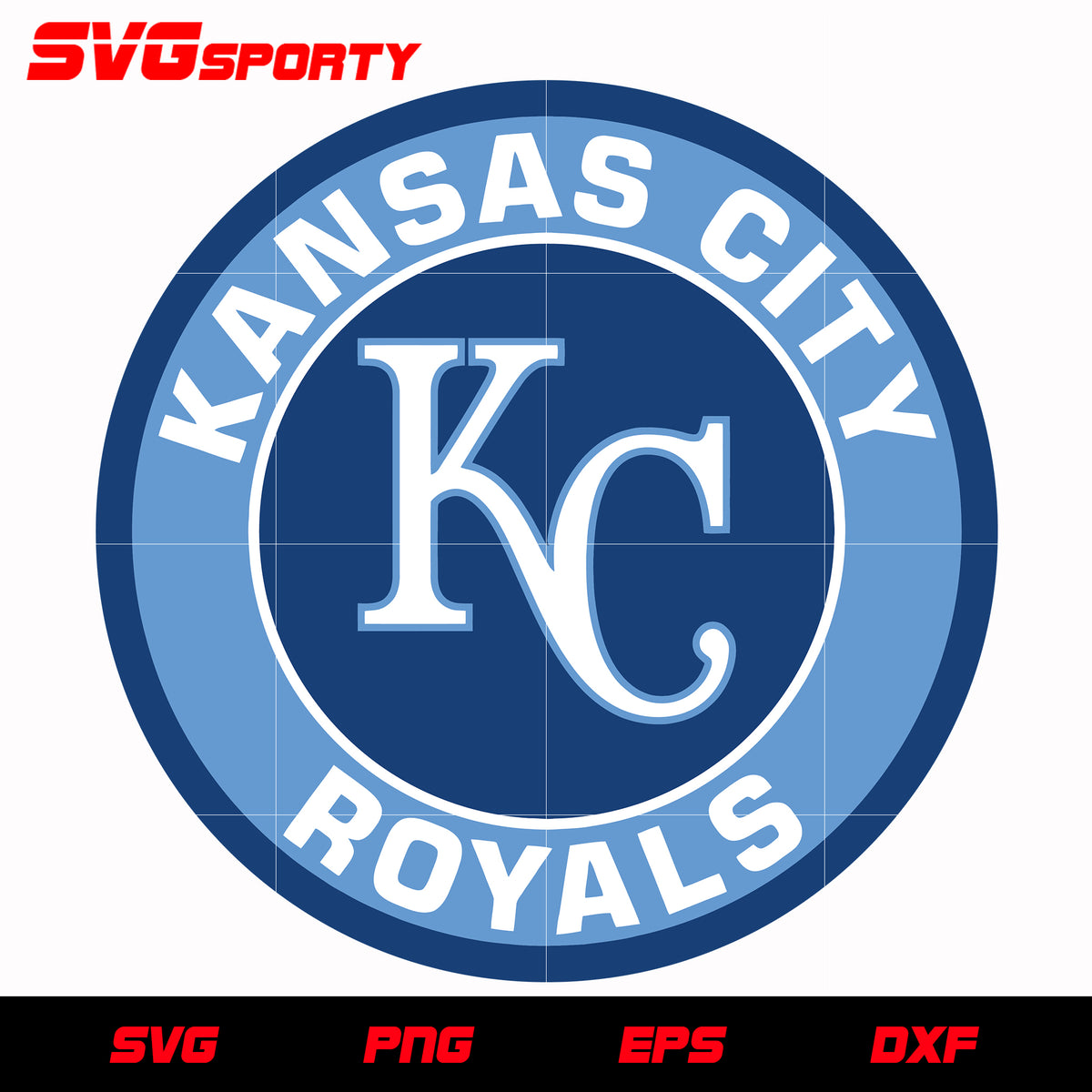 Kansas City Royals Relay City Connect Core Logo Team Royal CDV / L