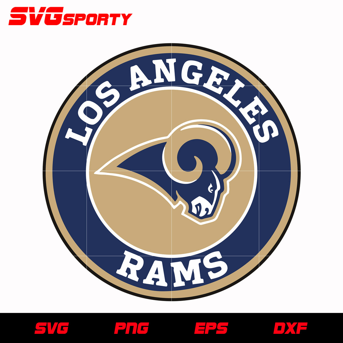 Los Angeles Rams Circle Logo svg, nfl svg, eps, dxf, png, digital file – SVG  Sporty