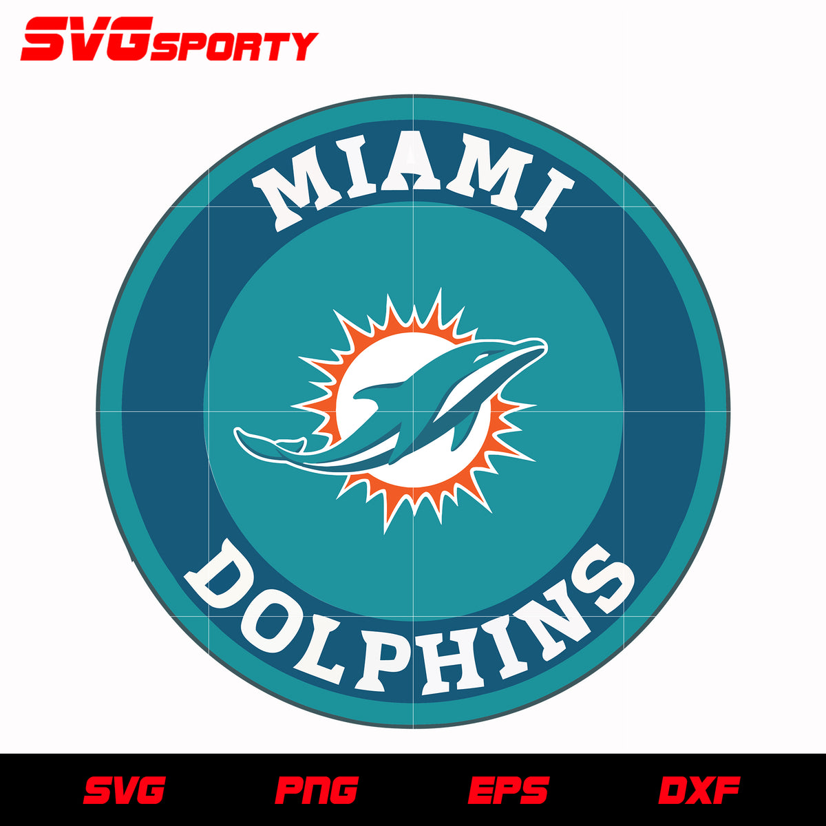 12 Styles NFL Miami Dolphins Miami Dolphins Svg, Eps, Dxf