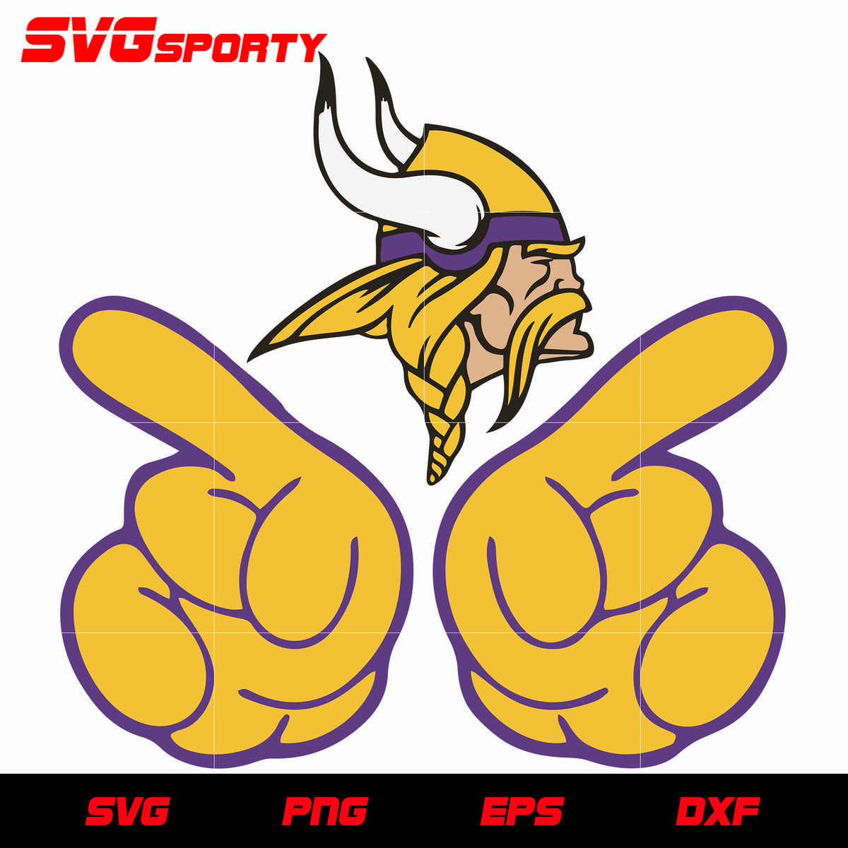 Minnesota Vikings No.1 svg, nfl svg, eps, dxf, png, digital file – SVG  Sporty