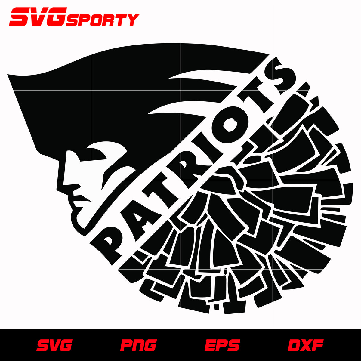 Patriots Logo Stencil
