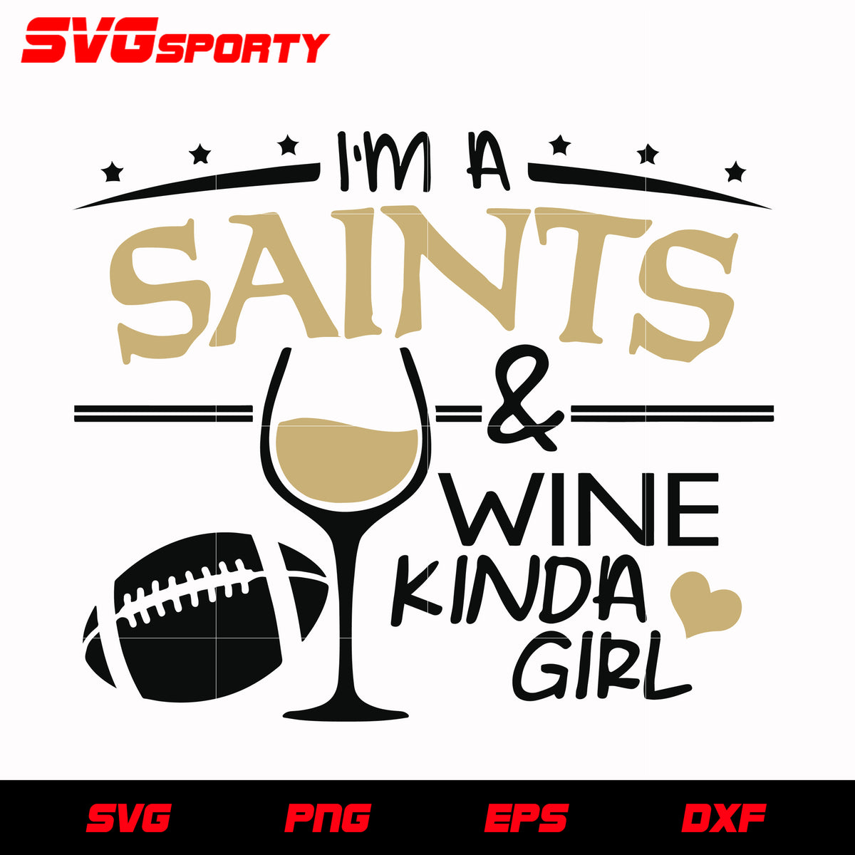 Saints Girl SVG, New Orleans Saints Girl SVG