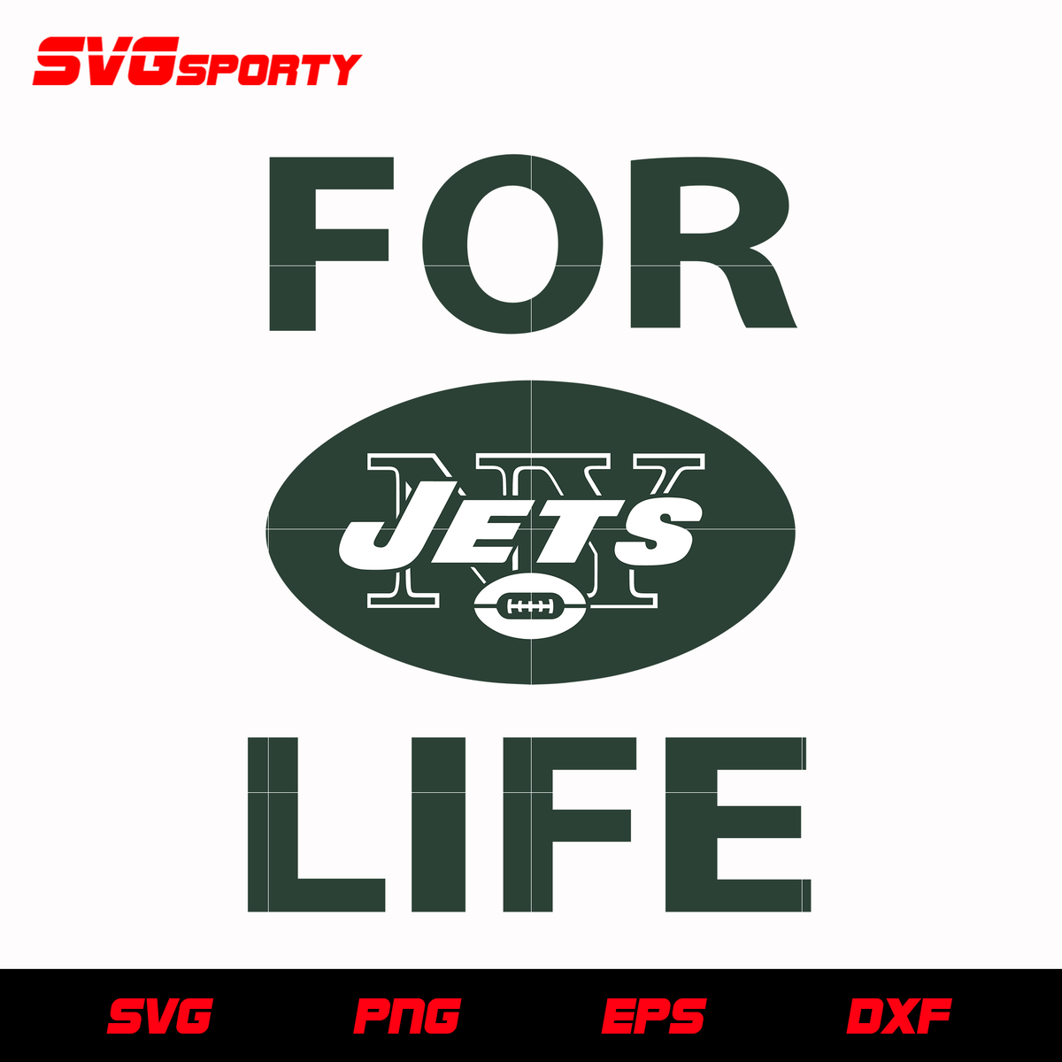 New York Jets For Life svg, nfl svg, eps, dxf, png, digital file – SVG  Sporty