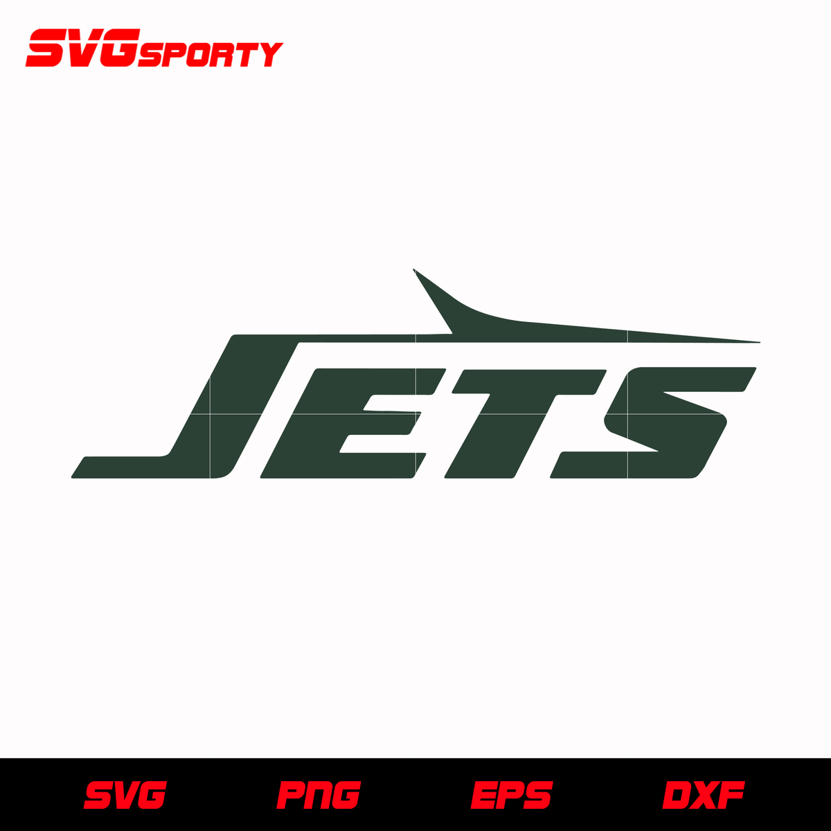 New York Jets Football Logo Silhouette SVG Cut File for Cricut Digital  Download