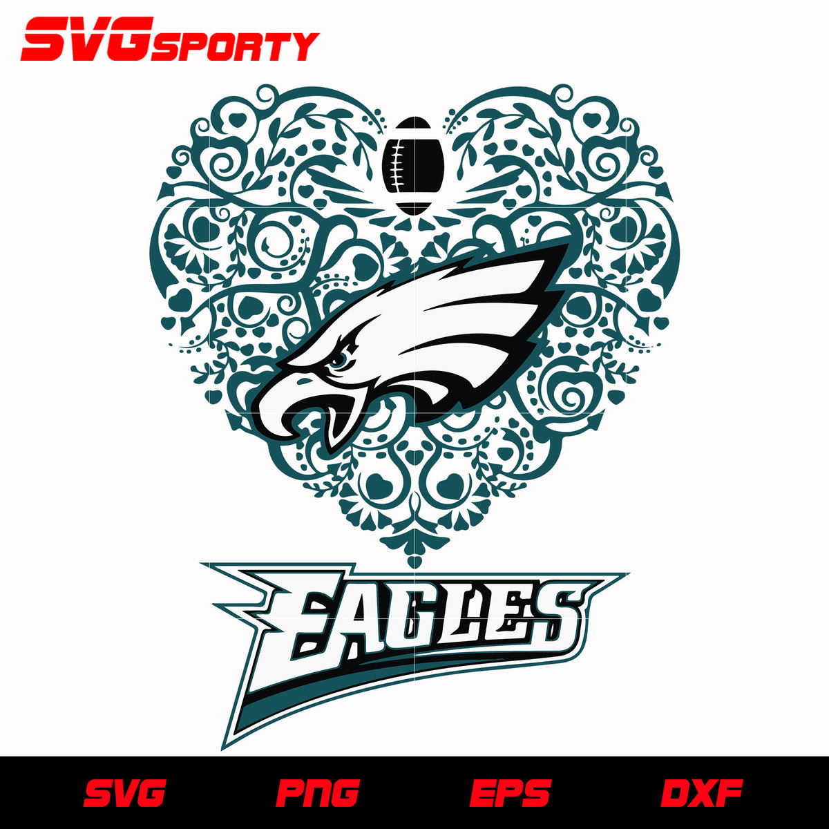 Philadelphia Eagles Girl svg,eps,dxf,png file