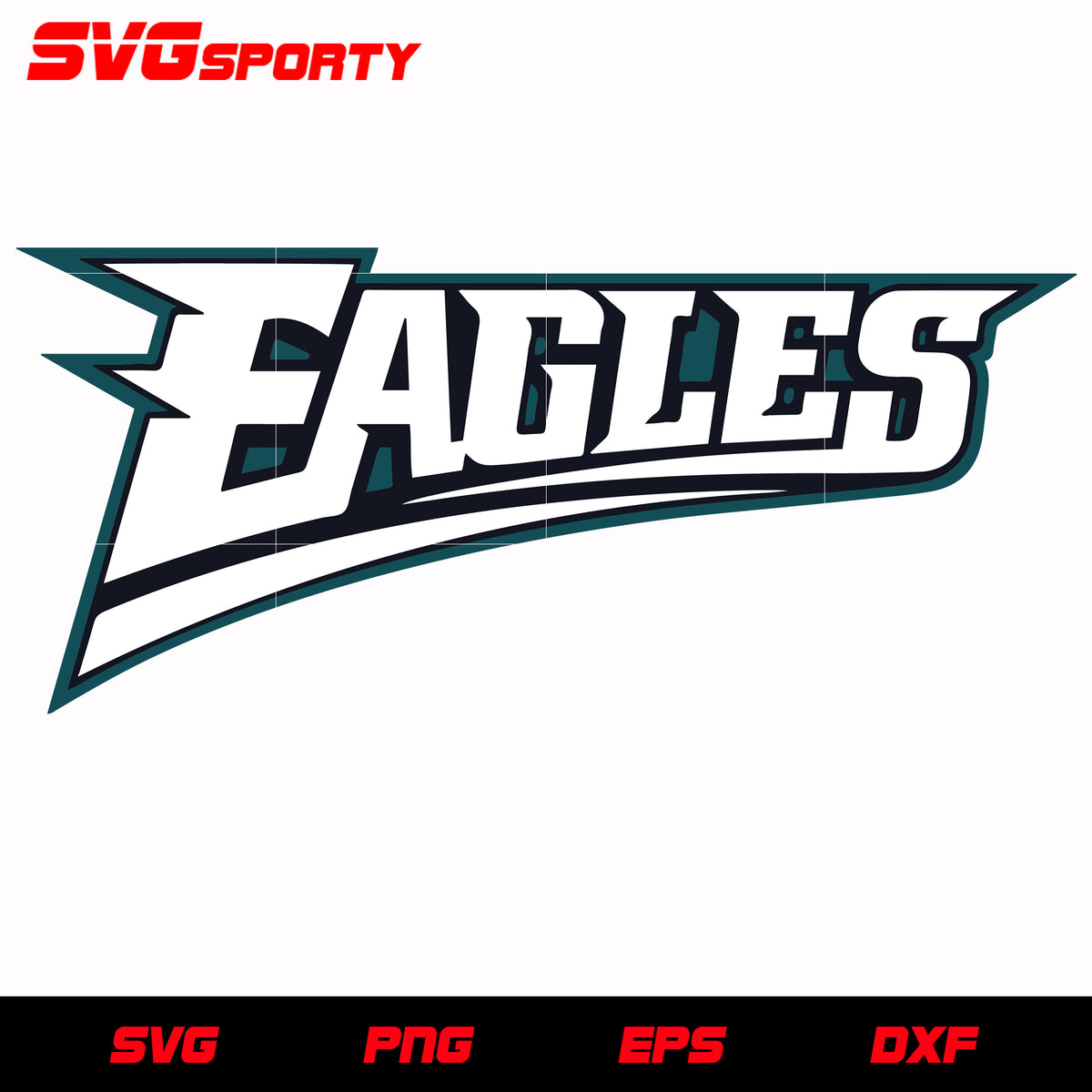 Philadelphia Eagles Text Logo 2 svg, nfl svg, eps, dxf, png, digital f