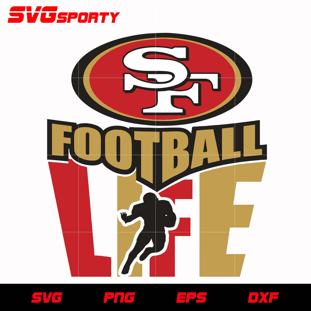 Go San Francisco 49ers svg, nfl svg, eps, dxf, png, digital file