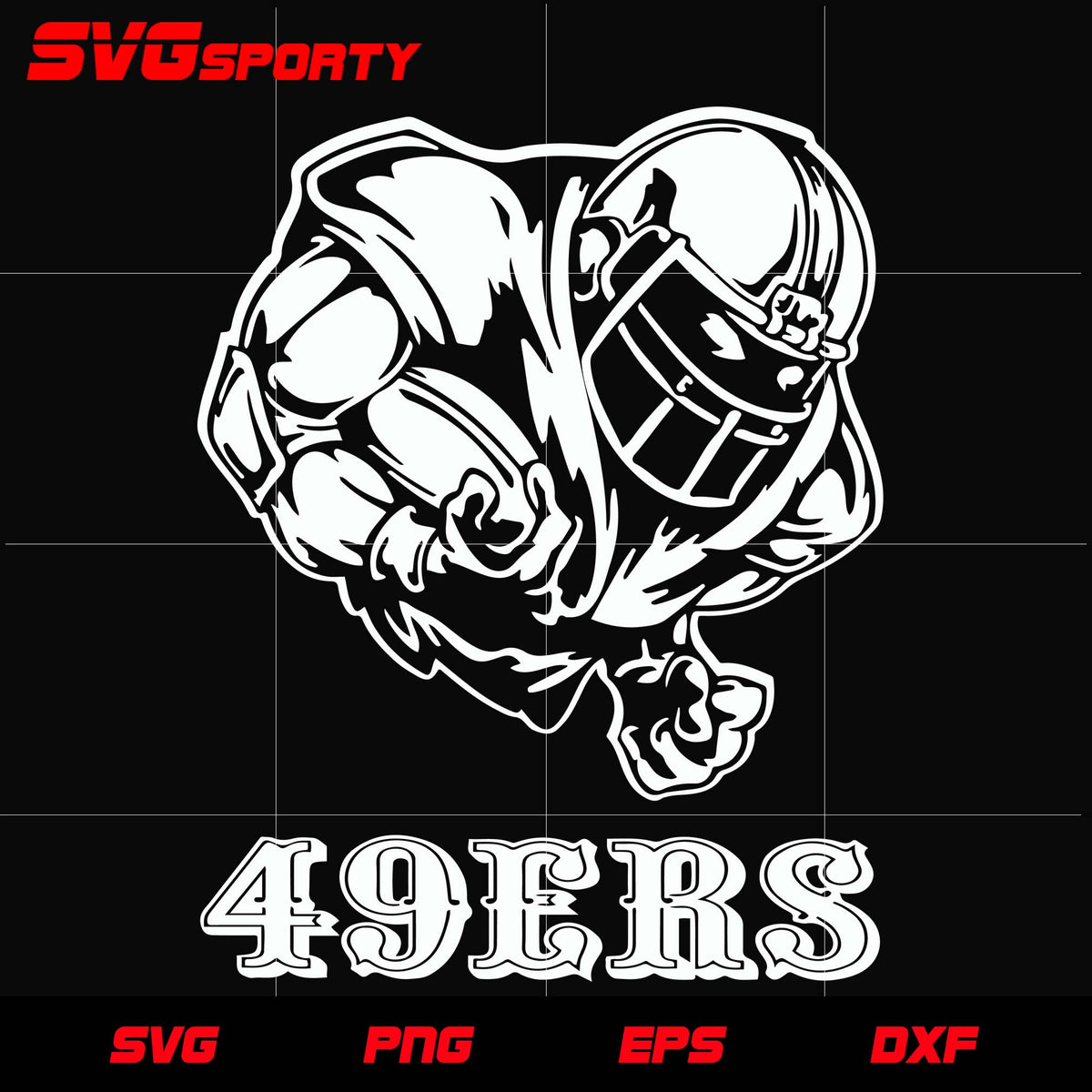 San Francisco 49ers Helmet SVG, San Francisco 49ers