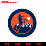 Denver Broncos Circle Logo 2 svg, nfl svg, eps, dxf, png, digital file
