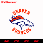 Denver Broncos Football svg, nfl svg, eps, dxf, png, digital file