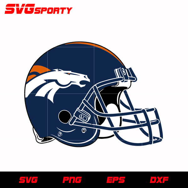 Metallic Denver Broncos Sticker