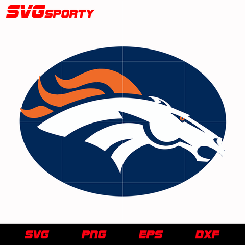 Denver Broncos Mascot Logo 2 svg, nfl svg, eps, dxf, png, digital file