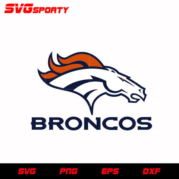 Denver Broncos Text Logo svg, nfl svg, eps, dxf, png, digital file ...