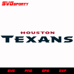 Houston Texans Text Logo svg, nfl svg, eps, dxf, png, digital file