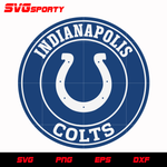 Indianapolis Colts Circle Logo 2 svg, nfl svg, eps, dxf, png, digital file