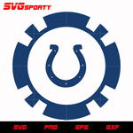 Indianapolis Colts Coin Logo svg, nfl svg, eps, dxf, png, digital file