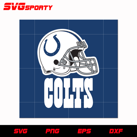 Indianapolis Colts Helmet Logo svg, nfl svg, eps, dxf, png, digital file
