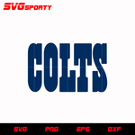Indianapolis Colts Text Logo svg, nfl svg, eps, dxf, png, digital file