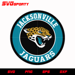 Jacksonville Jaguars Circle Logo svg, nfl svg, eps, dxf, png, digital file