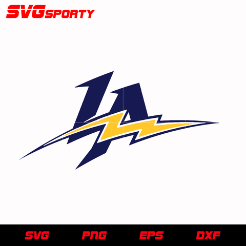 Los Angeles Chargers LA Logo svg, nfl svg, eps, dxf, png, digital file