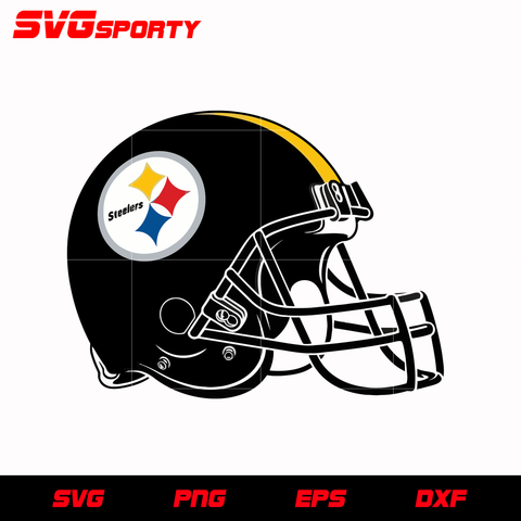 Pittsburgh Steelers Helmet Logo svg, nfl svg, eps, dxf, png, digital file
