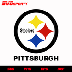 Pittsburgh Steelers Logo 2 svg, nfl svg, eps, dxf, png, digital file