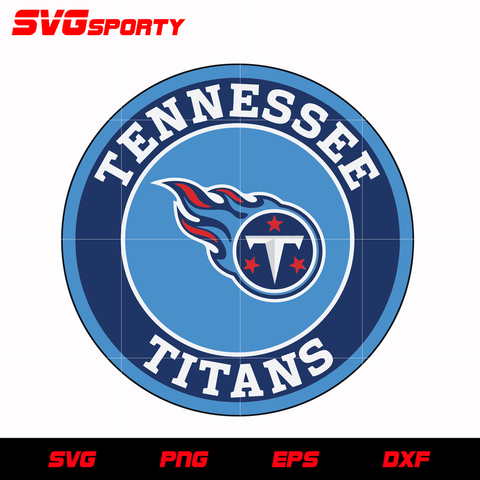 Tennessee Titans Circle Logo svg, nfl svg, eps, dxf, png, digital file