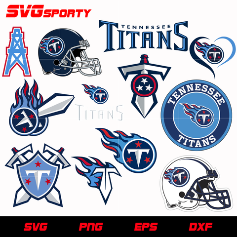 Tennessee Titans Design Bundle svg, nfl svg, eps, dxf, png, digital file