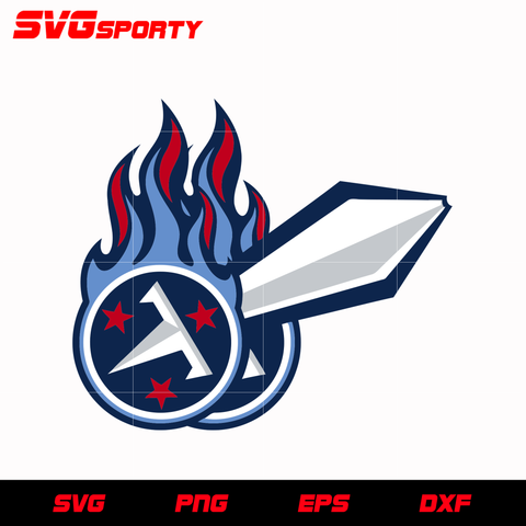 Tennessee Titans Sword Logo svg, nfl svg, eps, dxf, png, digital file